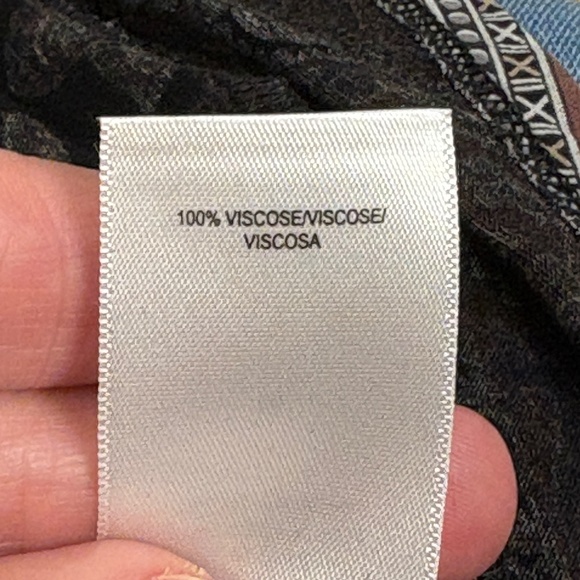 Lucky Brand Women's Boho Peasant 3/4 Sleeve Blouse Top Sz 1X Gypsy Hippie 70's - Picture 7 of 11